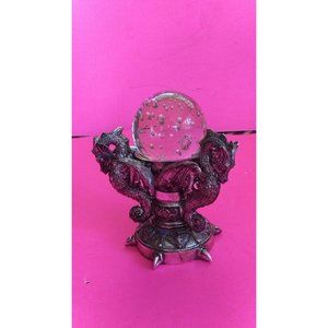 Design Toscano Dragons of Corfu Castle Mystic glass globe 5.5" h x 4" w